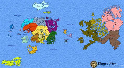 Nirn Map - Elder Scrolls Fantasy Map