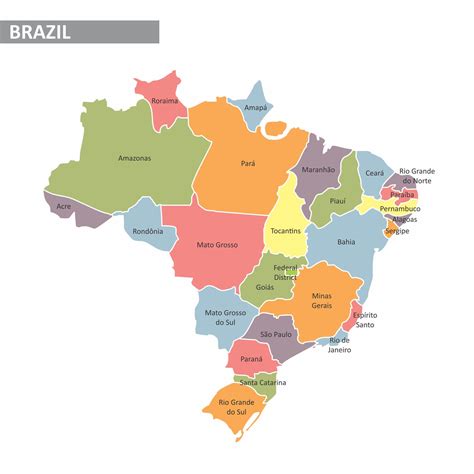 Brazil States Map | Mappr