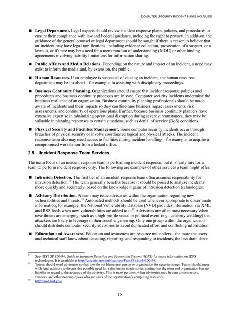 Image result for Computer Security Incident Handling Guide