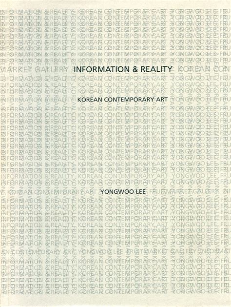 Buy Information and Reality: Korean Contemporary Art Book Online at Low ...