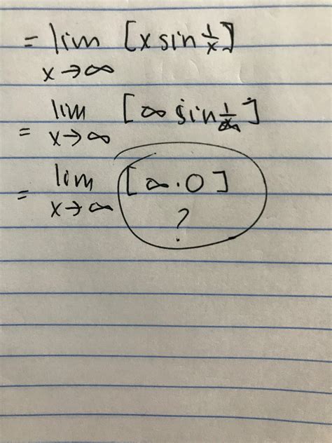 I'm confused on what to do when there's an infinity multiplied by 0 ...