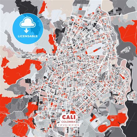 Map Of Cali Colombia Neighborhoods