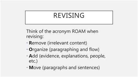 Image result for Revising vs Editing
