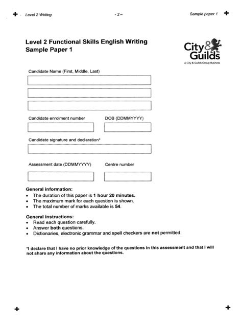 Image result for Level 2 English Written Text