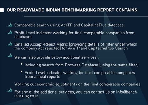 Industry Benchamrking Reports for Companies in India, UK, UAE ...