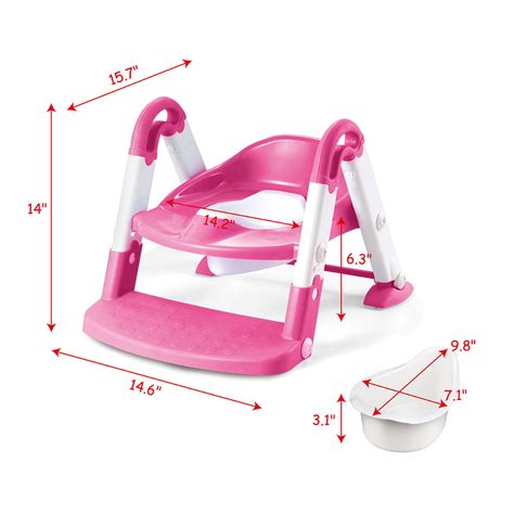 Buy Kids Potty Training Seat with Step Stool Ladder for Toddler Child ...