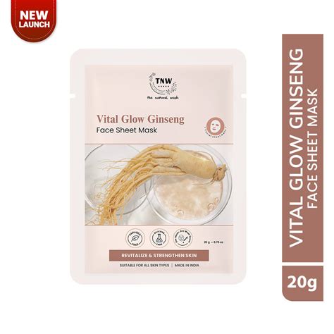 Buy Vital Glow Ginseng Face Sheet Mask in India at Best Price - Zop by ...