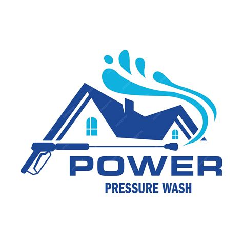 Premium Vector | Pressure power wash spray logo design professional power washing illustration ...