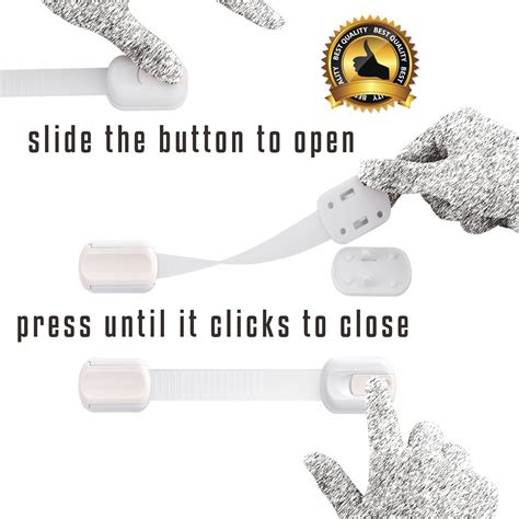 Buy Child Proof Cabinet Safety Locks | Baby Proof Adjustable Latches (6 ...