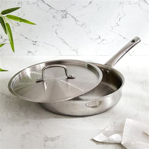 Buy Valeria Carin Stainless Steel Saute Pan with Lid - 2.5L from Home ...