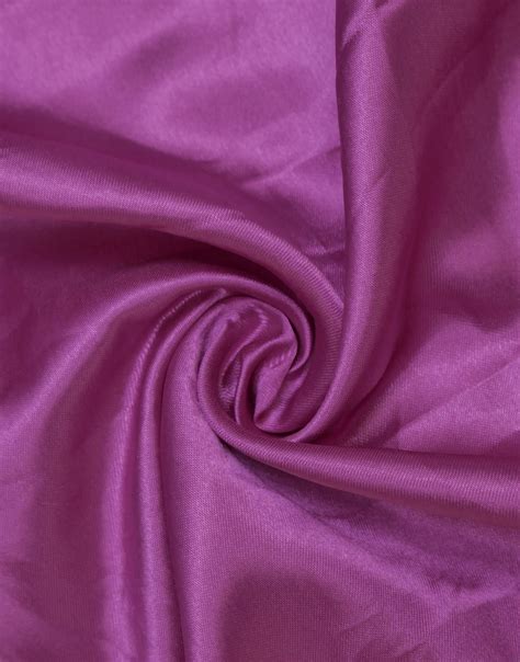 Magenta Color Plain Poly Satin Dress Material Fabric - Charu Creation