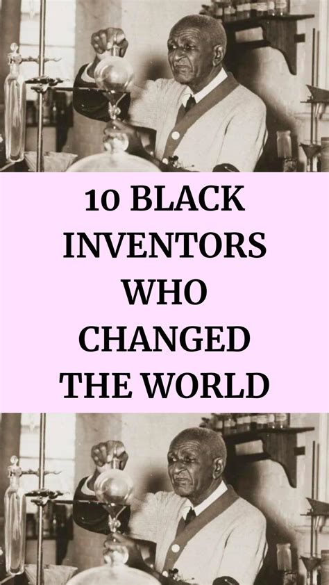 10 Black Inventors Who Changed the World | African american history facts, Black history people ...
