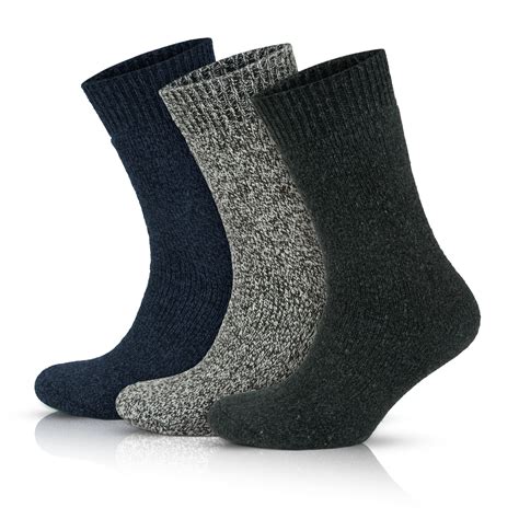 GoWith Merino Wool Socks For Men | Thermal Extra Thick Socks | 3 Pairs ...