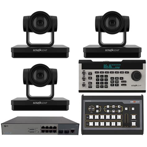 Buy in India BZBGear 3 x 30x PTZ Camera Broadcast Kit with 6-Channel ...