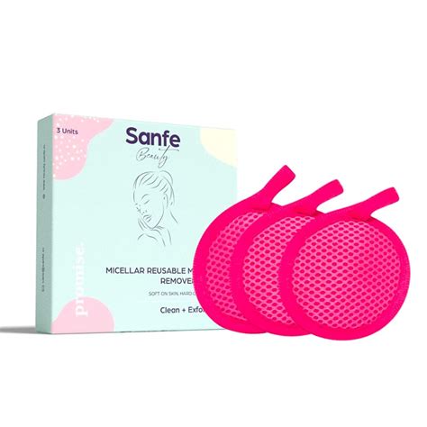 Sanfe Beauty Micellar Pack of 3 | 2 in 1 Reusable Makeup Remover and ...