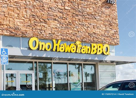 Ono BBQ editorial stock image. Image of dine, exterior - 176957214
