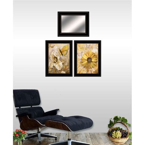 Trendy Decor 4U Butterflies Ed Wargo Black Wood Framed 19-in H x 15-in ...