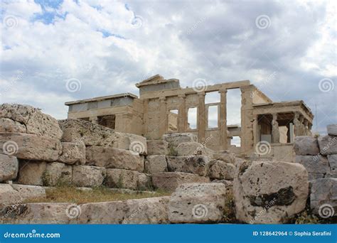 Temple of Athena Athens Greece Stock Photo - Image of temple, nike ...