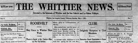 Whittier, CA - Local History | Home LocalHistory