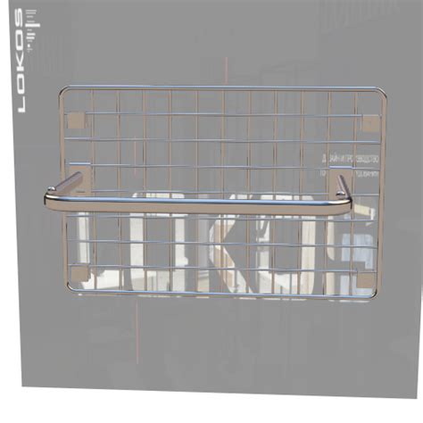 p3d.in - КРОНШТЕЙН П-ОБРАЗНЫЙ 550Х300ММ НА СЕТКУ, ХРОМ, FG114