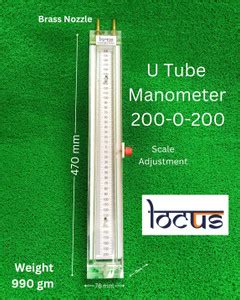 Locus U-Tube Manometer: Precision Pressure Measurement 200-0-200 MMWC ...