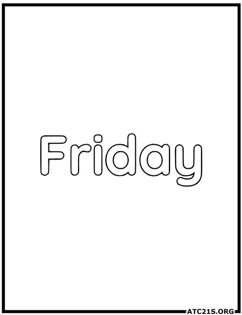 Image result for Friday Script Color Page