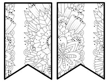 Floral Bulletin Board Decor Kit, Floral Letters, Floral Borders, Floral ...