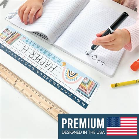 HadleyDesigns Desk Name Tags for Classroom -25 Student Name Plates ...