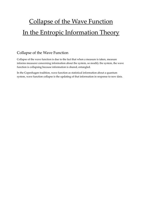 Image result for Collapse of Wave Function