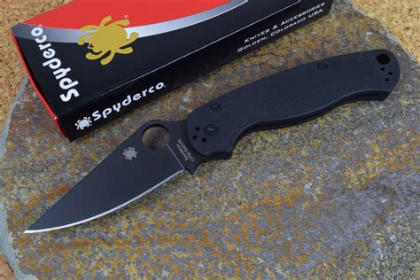 Spyderco Paramilitary 2 black - black G10 | knives-n-tools