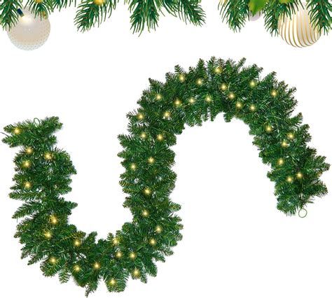 Amazon.com: 9FT Christmas Garland, Light up Christmas Garland with ...