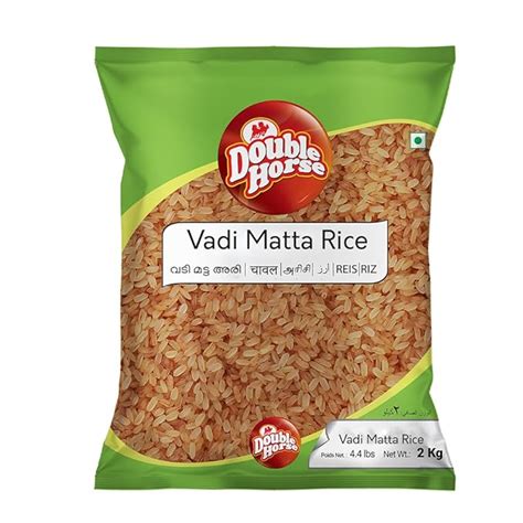 Double Horse Matta Red Rice 2Kg | Parboiled Rice Kerala Vadi Matta Rice ...