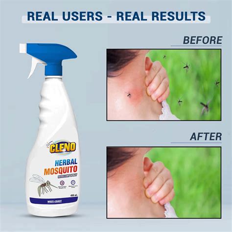 Buy CLENO HERBAL MOSQUITOES REPELLENT SPRAY 450 ML (READY TO USE ...