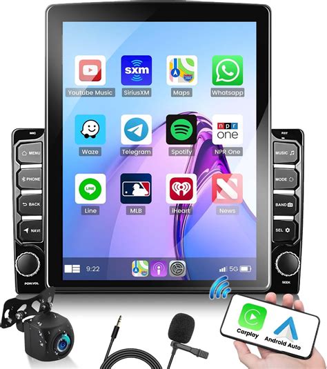 Amazon.com: 1+32G Android 13 Double Din Car Stereo 9.7 inch Vertical ...