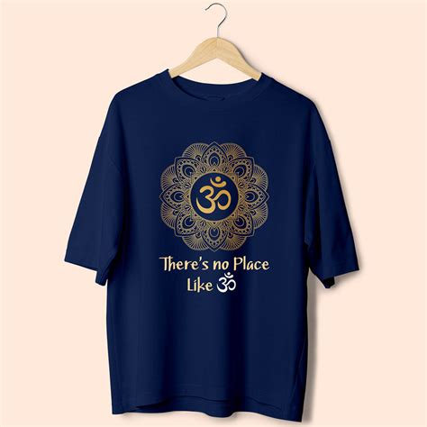 Om (Yoga) (Front Print) Oversized T-Shirt