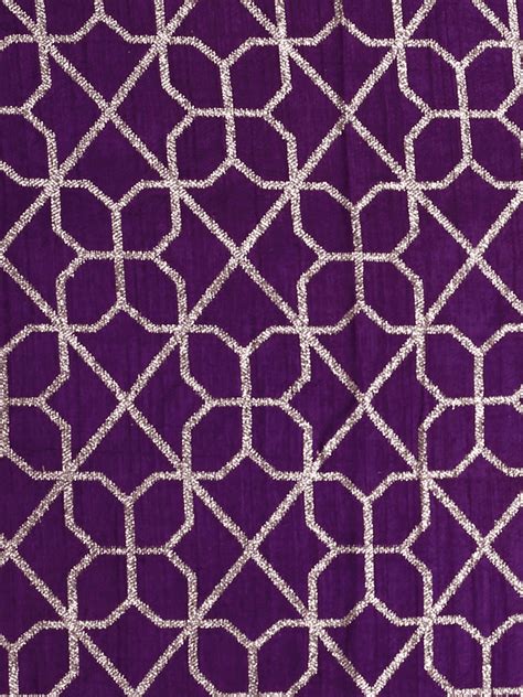 Purple Banarasi Dola Silk Brocade With Light Gold Water Zari – Tirumala ...