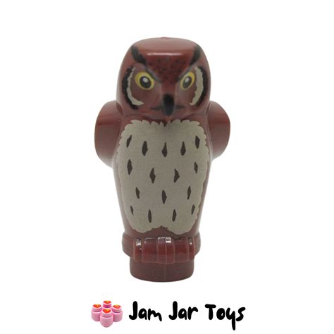 LEGO Reddish Brown Owl Tan Chest Large Yellow Eyes P95