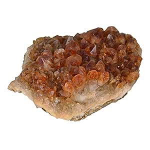 Buy KESAR ZEMS Natural Yellow Citrine Cluster Healing Crystal Stone for ...