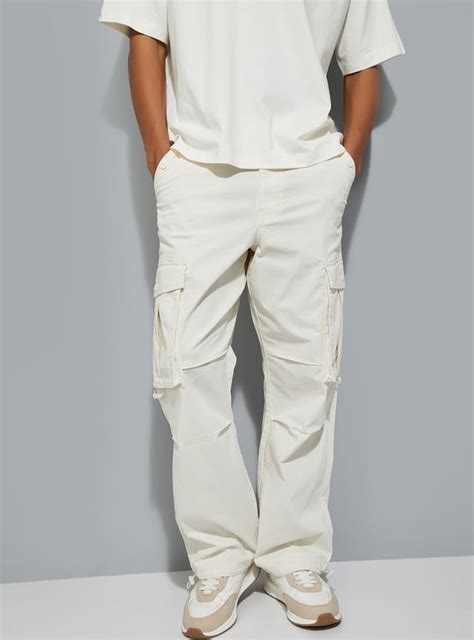 Buy URB_N Men Textured Cargo Parachute Trousers Online at just Rs. 1699 ...