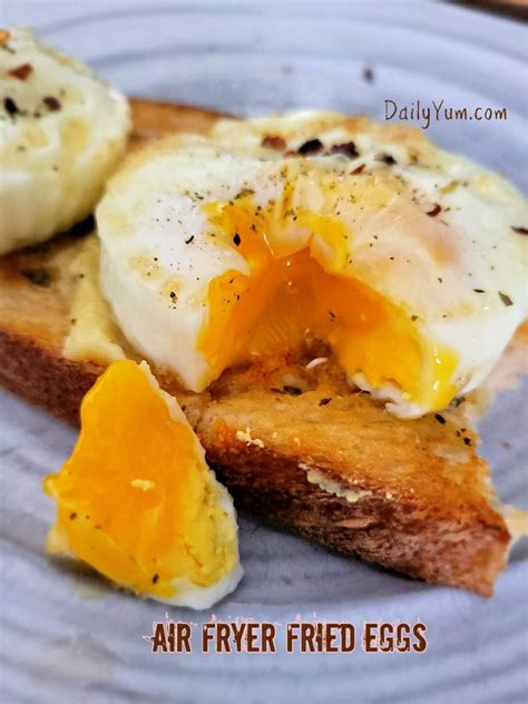 Air Fryer Fried Eggs - The Perfect Egg Every Time! - Daily Yum