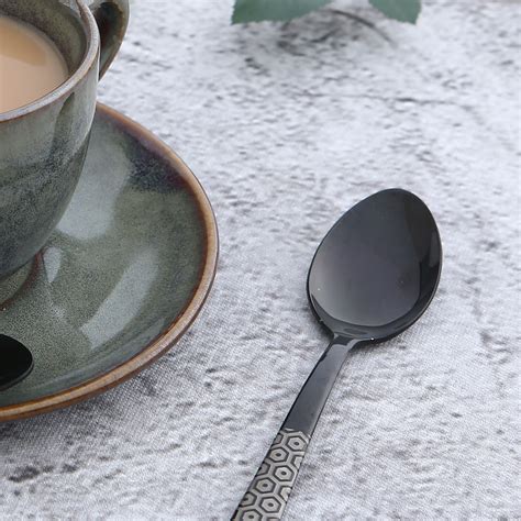 Roma Dinner Spoon - Black - Set of 6pcs – Wonderchef India