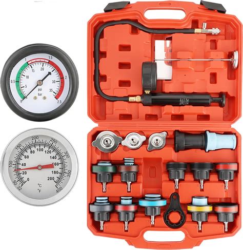Amazon.com: NYXOVA Radiator Pressure Tester Kit, 18pcs Coolant Pressure ...