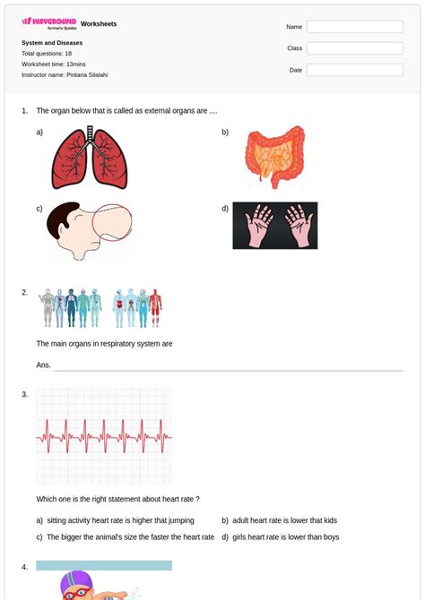 50+ Diseases worksheets for Class 6 on Wayground | Free & Printable