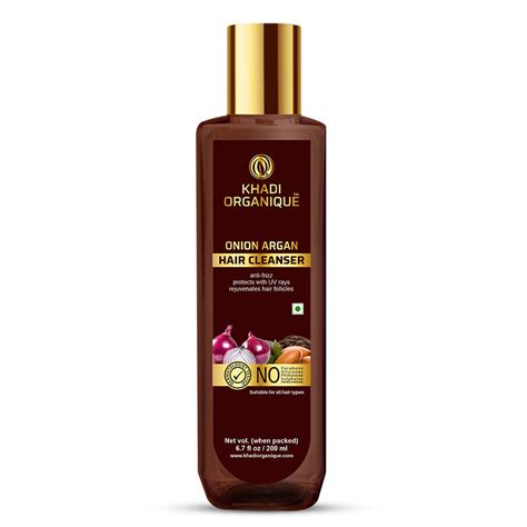 Buy Onion Argan Hair Cleanser/Shampoo SLS And Paraben Free - Khadi ...
