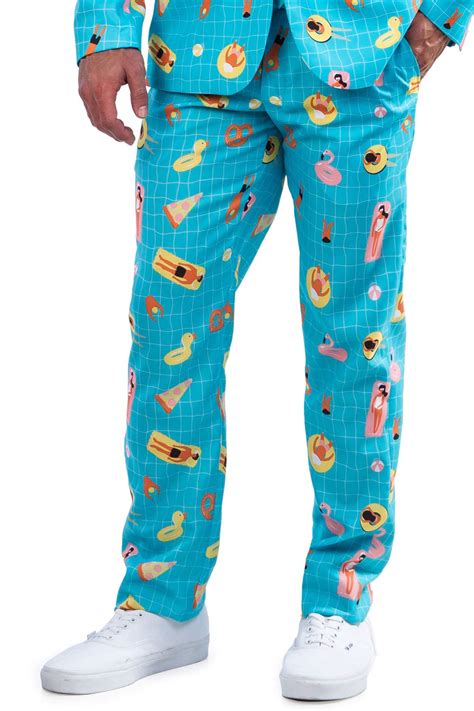 Buy Tipsy Elves Men's Pool Party Suit Pants - Pool Floaty Suit Pants ...