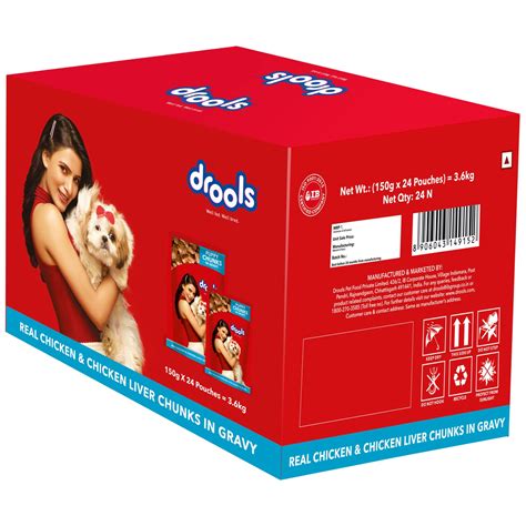Drools Puppy Wet Dog Food, Real Chicken and Chicken Liver Chunks in ...