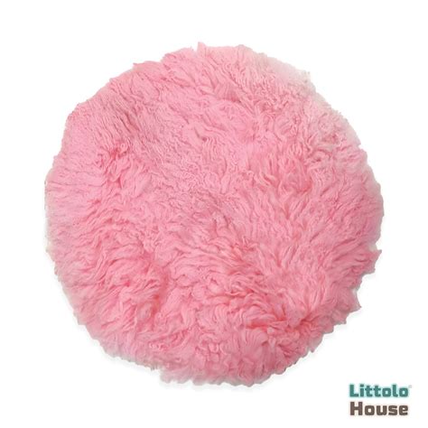 Buy Flokati Wool Fur - Blush Pink Newborn Blanket