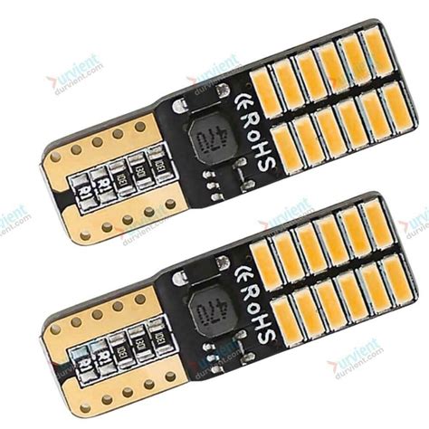 Durvient Canbus Error Free WY5W T10 24 LED – Amber, (1 Pair) : Amazon ...