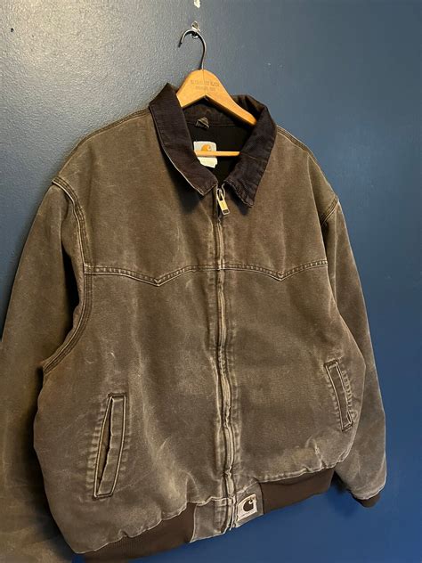 Vintage Y2K Carhartt Canvas Santa Fe Zip Jacket Size XXL - Etsy