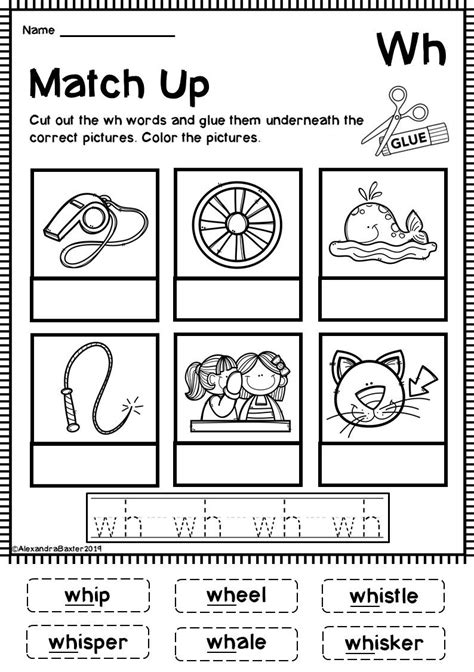 Image result for WH Digraph Worksheet